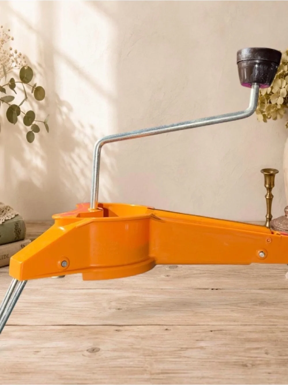 Unique Vintage Moulinex Mouli-Julienne Manual Food Slicer - Orange